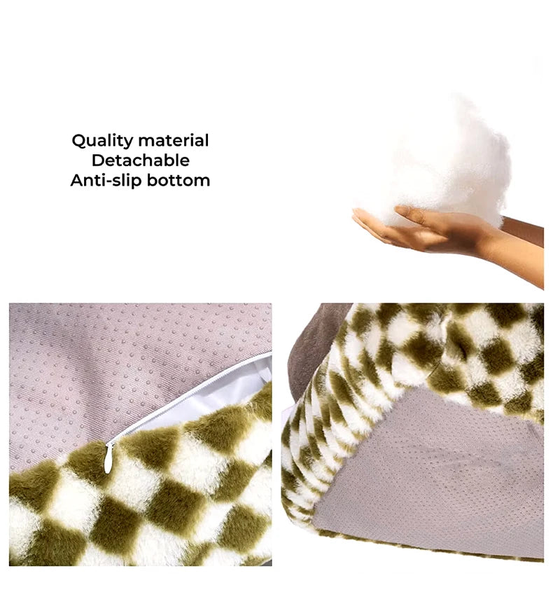 Sofá-cama para perros pequeños y gatos – con funda desmontable