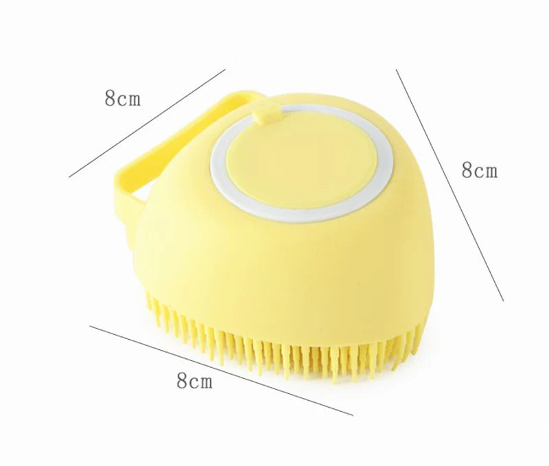 Cepillo de baño de silicona para mascotas