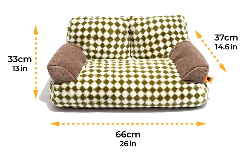 Sofá-cama para perros pequeños y gatos – con funda desmontable