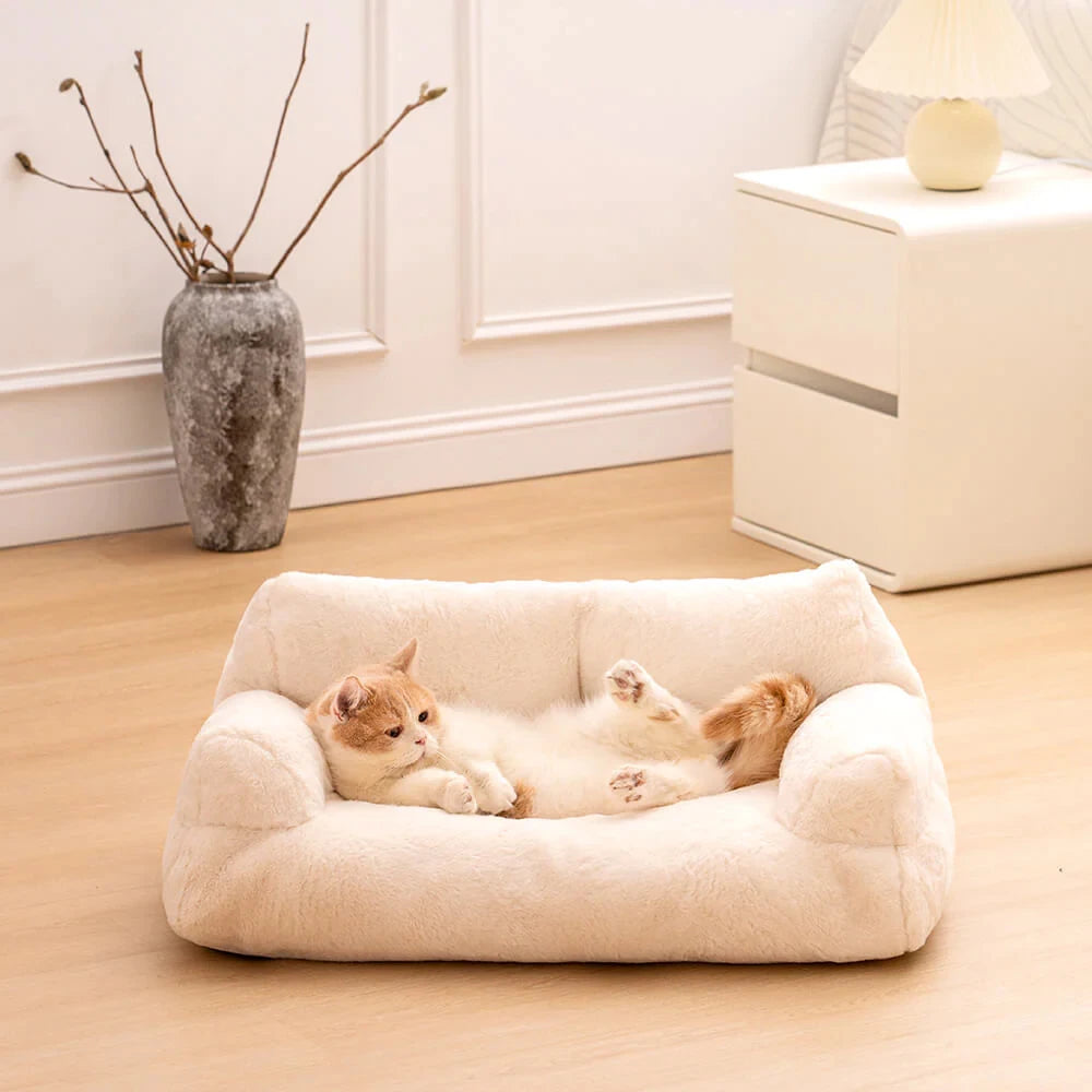 Sofá-cama para perros pequeños y gatos – con funda desmontable
