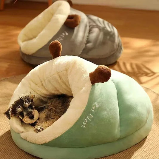 cama acolchada invierno para mascotas pequeñas y medianas