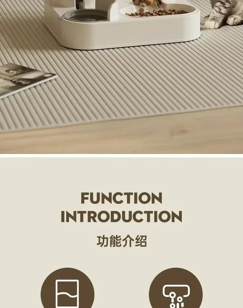 Comedero Automático para Gatos y Perros con Fuente de Agua