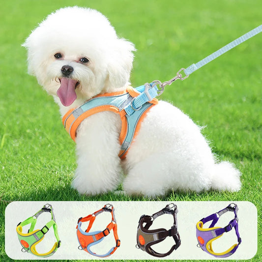 Arnés Reflectante para Perros Pequeños – Antitirones, Ajustable y Transpirable
